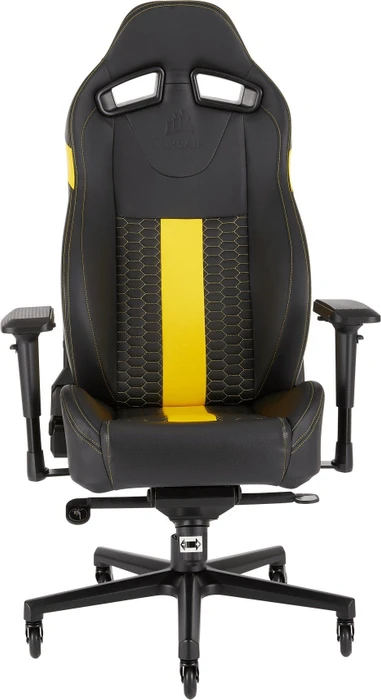 Corsair T2 Road Warrior Gamingstuhl, schwarz/gelb