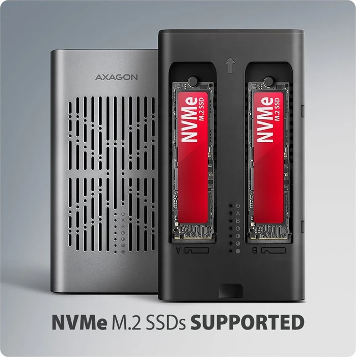 Axagon M.2 PCIe Clone Master Dockingstation, USB-C 3.2