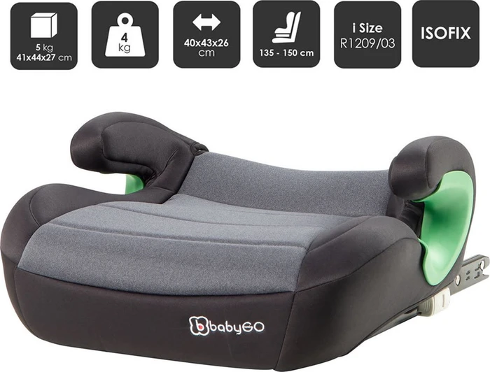 BabyGo Bursa 3 Sitzerhöhung grau