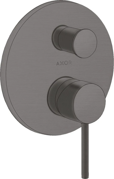 Hansgrohe Axor Starck Wannenmischerarmatur mit Pingriff und Sicherung brushed black chrome