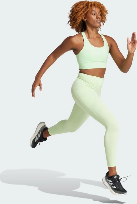adidas DailyRun Laufhose 7/8 semi green spark (Damen)