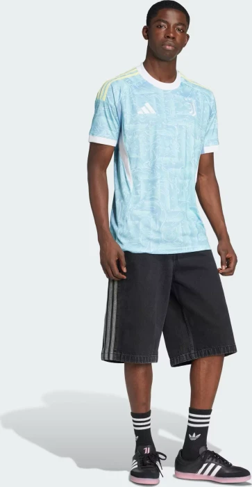 adidas Juventus Turin 2025/2026 Auswärtstrikot ash blue (Herren)