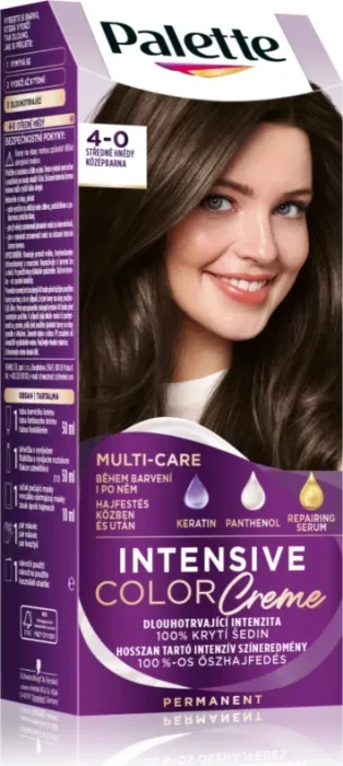 Schwarzkopf Palette Intensive Color Creme Haarfarbe 4-0 n3 medium brown, 110ml
