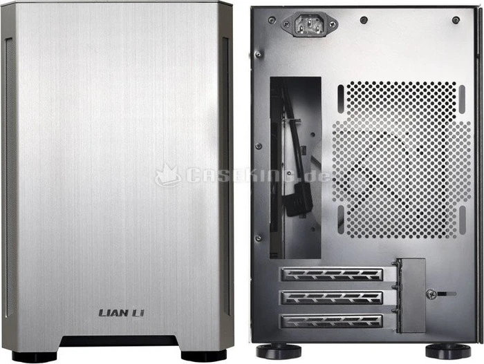 Lian Li TU150, silber, Glasfenster, Mini-ITX