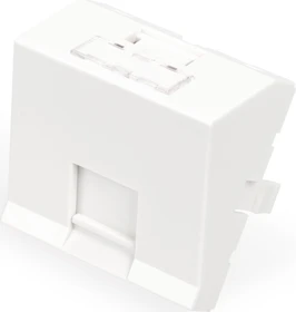 Digitus Frontplatte, 1-Port, 45 x 45 mm, abgewinkelt, für Rahmen DN-93802-5-SH