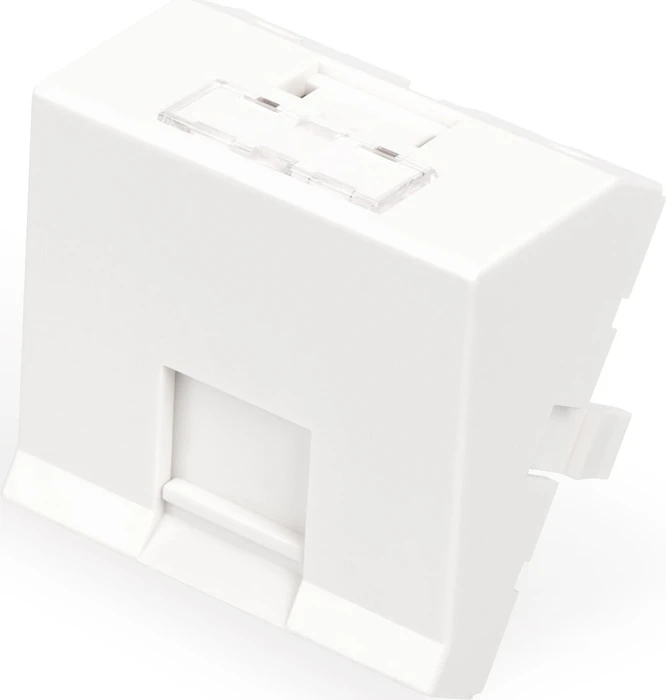 Digitus Frontplatte, 1-Port, 45 x 45 mm, abgewinkelt, für Rahmen DN-93802-5-SH