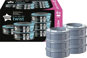 Tommee Tippee Twist & Click Nachfüllkassette für Windeleimer, 6 Stück