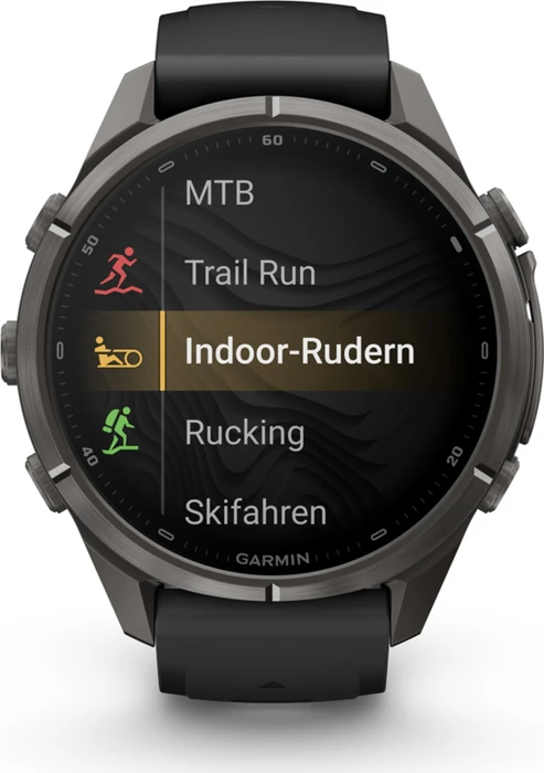 Garmin Fenix 9 Pro inReach 43mm carbon grey dlc titanium/black-pebble grey