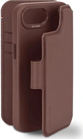 Decoded Leather Detachable Wallet Case für Apple iPhone 16e braun