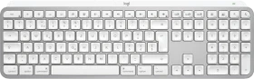 Logitech Keys S for Mac, Pale Grey, weiß/grau, LEDs weiß, Logi Bolt, USB/Bluetooth, CH