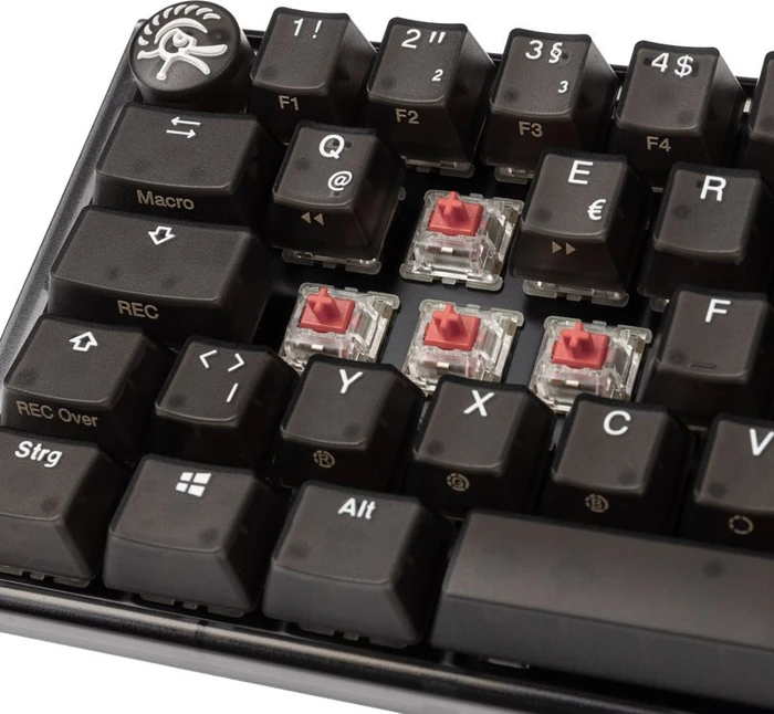 Ducky One 3 SF PBT, LEDs RGB, Aura Black, MX SILENT RGB RED, USB, DE
