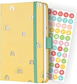 Sigel Jolie Wochenkalender 2024, A6, Hardcover, gelb, 87 Blatt