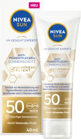Nivea UV Gesicht Experte Anti-Pigmentflecken Sonnencreme LSF50+, 40ml