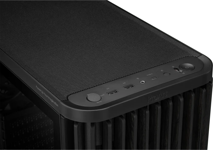 ASUS ProArt PA401 Wood Edition, schwarz, Tempered Glass Panel, Glasfenster