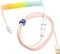 Ducky Premicord Spiralkabel USB-C auf USB-A, Tastaturkabel (Spiral-Textilkabel), 1.8m, Gradient Color Cotton Candy Vorschaubild