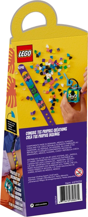 LEGO Dots - Neon-Tiger Armband & Taschenanhänger