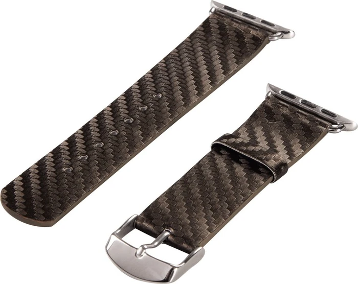 Hama Uhrenarmband Carbon für Apple Watch 42mm braun