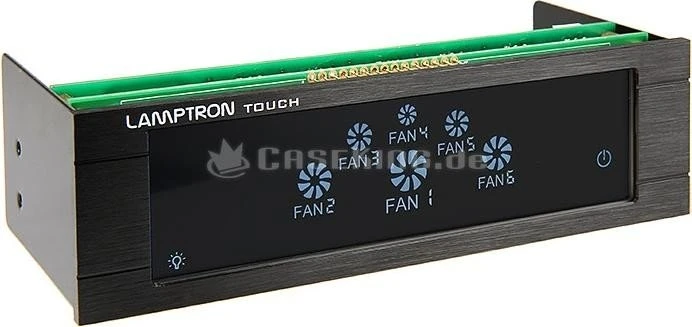 Lamptron Fan Controller Touch schwarz, 5.25" Lüftersteuerung 6-Kanal