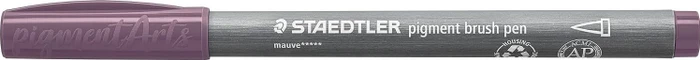 Staedtler pigment brush pen 371 malve, 10er-Pack