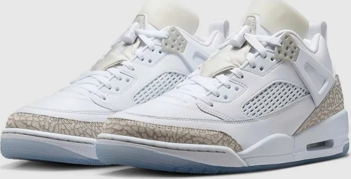 Nike Jordan Spizike Low white/metallic silver/barely blue/neutral grey (Herren)