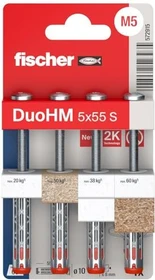 fischer DuoHM 5x55 S PH TX K (4) Schrauben/Dübel-Sortiment, 4 Stück