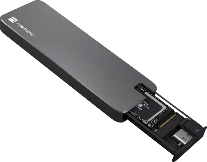 Natec Rhino M.2 NVMe, grau, USB-C 3.1