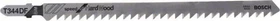 Bosch Professional T344DF BIM Speed for Hard Wood Stichsägeblatt, 152mm, 3 Stück