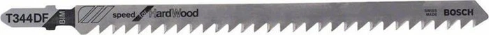 Bosch Professional T344DF BIM Speed for Hard Wood Stichsägeblatt, 152mm, 3 Stück