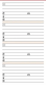 bsb-obpacher Kalender Manager Ersatzeinlage Adressen, A5, 50 Blatt