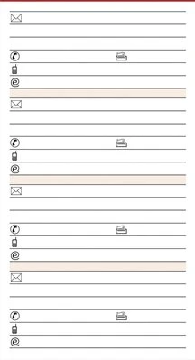 bsb-obpacher Kalender Manager Ersatzeinlage Adressen, A5, 50 Blatt