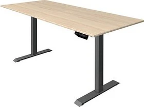 Kerkmann Move 1 elektrisch höhenverstellbarer Sitz-Steh-Schreibtisch 180x80cm Ahorn/anthrazit
