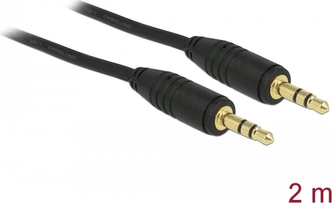 DeLOCK Klinkenkabel 3-Pin Stereo, 3.5mm Stecker auf 3.5mm Stecker