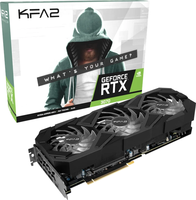 KFA2 GeForce RTX 3070 EX Gamer (1-Click OC), 8GB GDDR6, HDMI, 3x DP