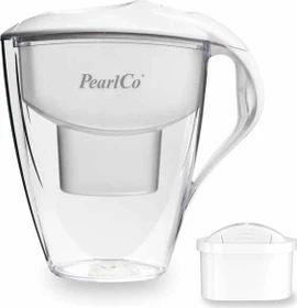 PearlCo Astra Tischwasserfilter inkl. Kartusche Universal unimax weiß