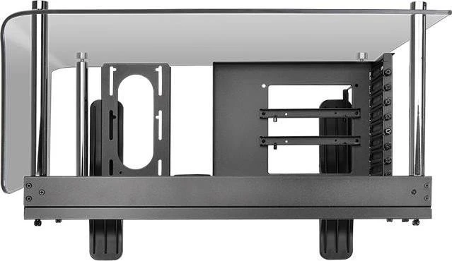 Thermaltake Core P3 Tempered Glass Curved Edition schwarz, Glasfenster