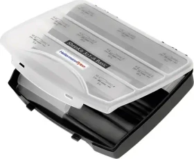 HellermannTyton ShrinkKit 321 Schrumpfschlauch Sortimentskoffer, schwarz, 130 Stück