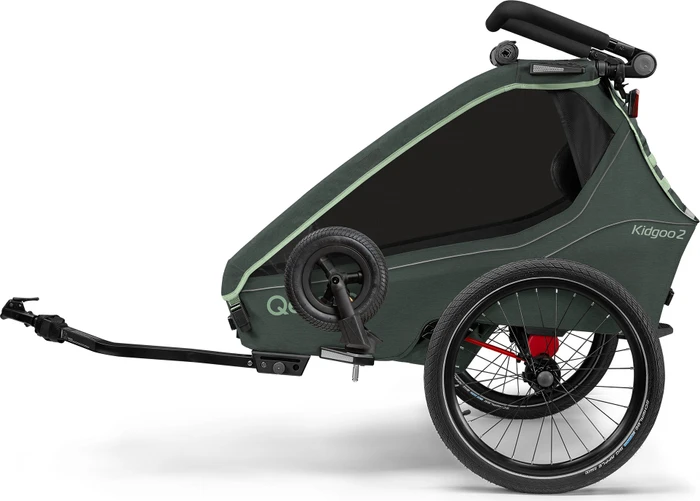 Qeridoo Kidgoo 2 Fahrradanhänger forest green (Modell 2026)