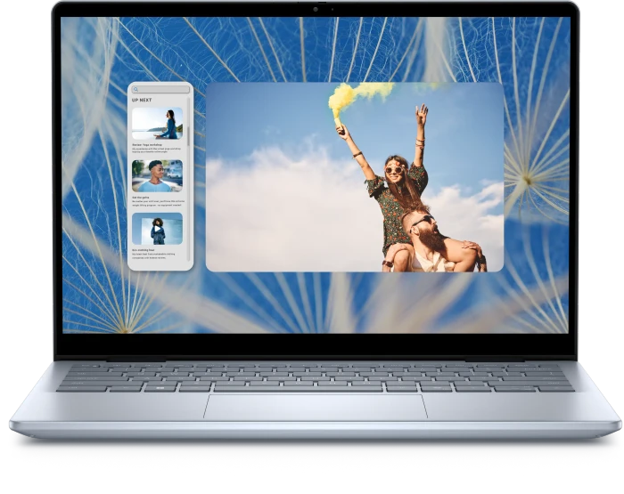 Dell Inspiron 14 2-in-1 7440, Ice Blue, Core 7 150U, 16GB RAM, 512GB SSD, DE