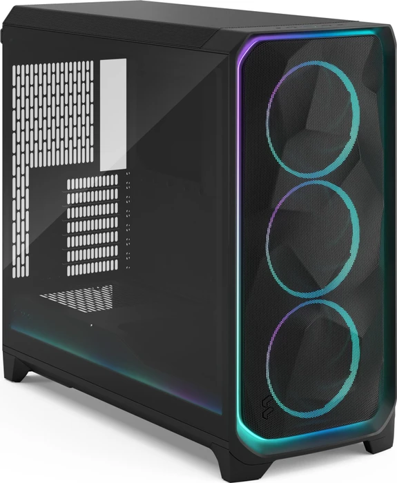 Fractal Design Meshify 3 XL Ambience Pro RGB Black TG Light Tint, schwarz, Glasfenster