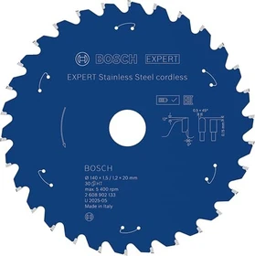 Bosch Professional Expert Stainless Steel Cordless Kreissägeblatt 30Z, 140x1.2x20mm, 1 Stück