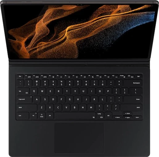 Samsung EF-DX900 Book Cover Keyboard für Galaxy Tab S8 Ultra, schwarz, DE