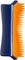 PET Teezer Detangling & Grooming Brush, zum Pflegen und Entwirren von feinhaarigem Fell, navy/, orange Vorschaubild