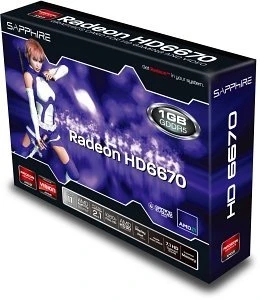 Sapphire Radeon HD 6670 AMD-Design, 1GB GDDR5, DVI, HDMI, DP, lite retail
