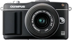 Olympus PEN E-PM2 schwarz mit Objektiv M.Zuiko digital 14-42mm 3.5-5.6 II