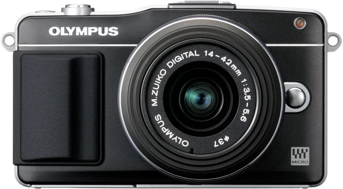 Olympus PEN E-PM2 schwarz mit Objektiv M.Zuiko digital 14-42mm 3.5-5.6 II und M.Zuiko digital ED 40-150mm 4.0-5.6