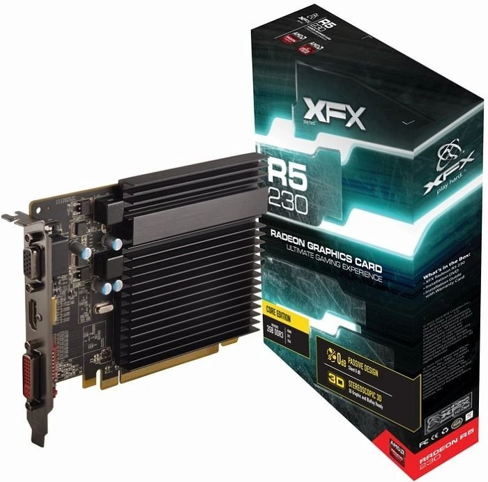 XFX Radeon R5 230 Core Edition, 2GB DDR3, VGA, DVI, HDMI
