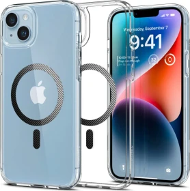 Spigen Ultra Hybrid (MagFit) für Apple iPhone 14 Plus Carbon Fiber