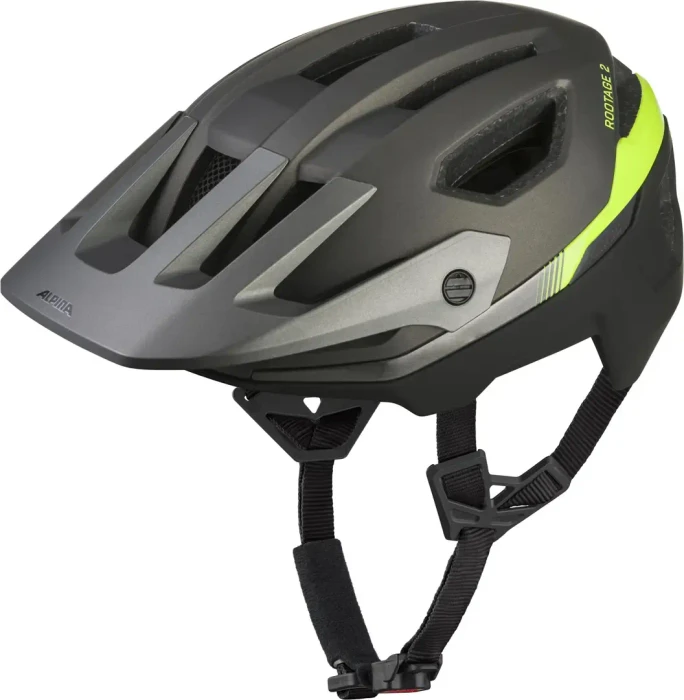 Alpina Rootage 2 MIPS Helm gun black neon