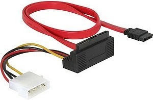 DeLOCK SATA All-in-One Kabel 0.5m, gewinkelt