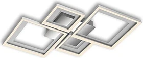 Briloner Frame LED Deckenleuchte 22W 53cm alu/chrom